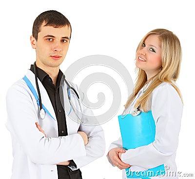 Two doctors Stock Photo