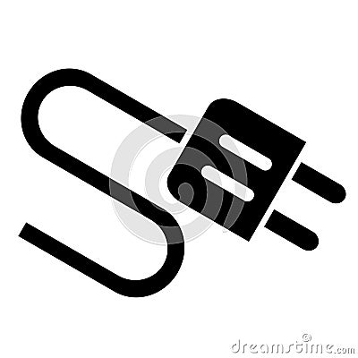 Two Electricity Plug With Cable Vector Illustration