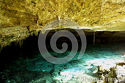 Two eyes cenote Stock Photo