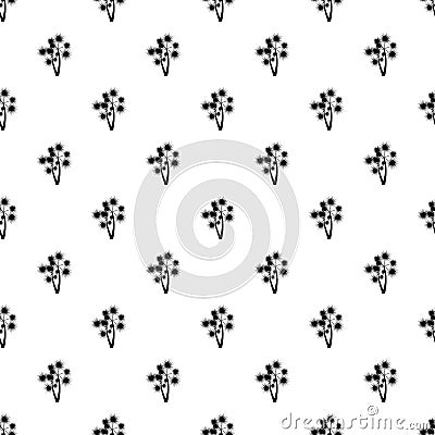 Two flowers pattern, simple style Vector Illustration