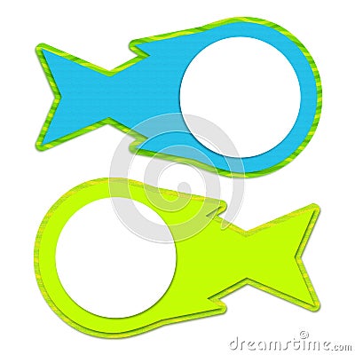 Two frame fish Stock Photo