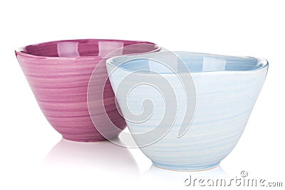 Two fruit bowls Stock Photo