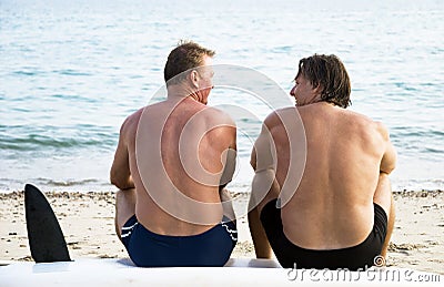 Two gay men. Stock Photo