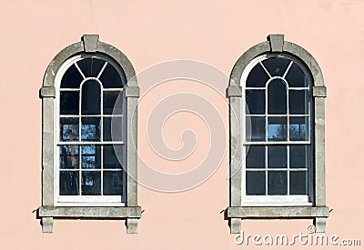 Two Georgian windows Stock Photo