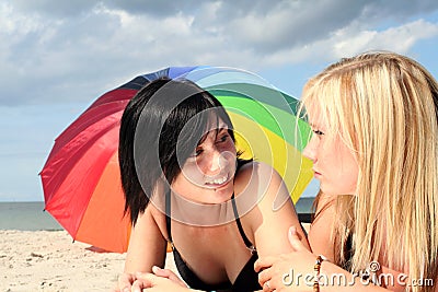 Two girls Stock Photo