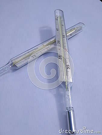 two thermometers Stock Photo