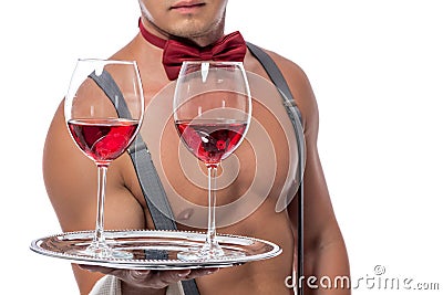 Two glasses the wine Stock Photo