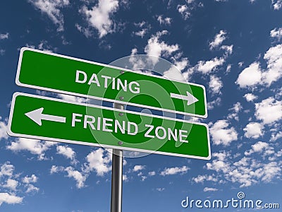 Dating and friend zone Stock Photo