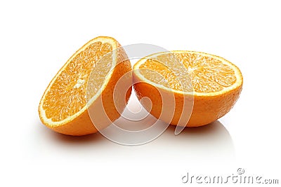 Two Half Orange Stock Photo