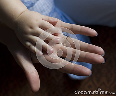 Two hands Stock Photo