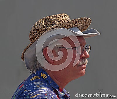 Two Hats For Jazzfest Editorial Stock Photo