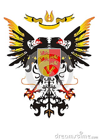 Two-headed eagle Vector Illustration