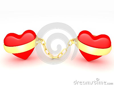 Two hearts Stock Photo