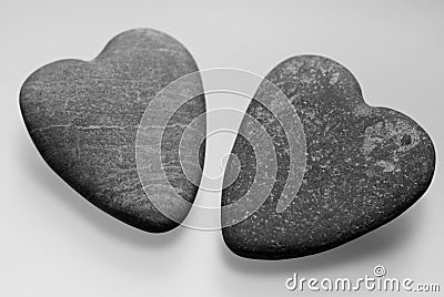 Two hearts Stock Photo