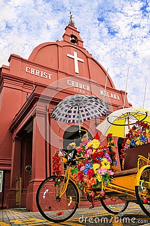 Two icons of Malacca, Malaysia Stock Photo