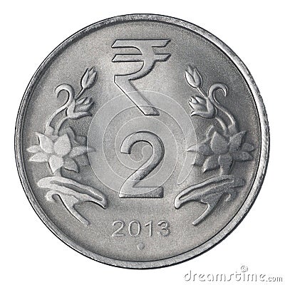 Two Indian Rupee Stock Photo - Image: 41396790