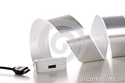 HDMI cables Stock Photo