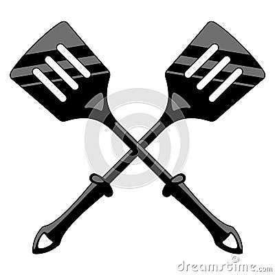 Two kitchen spatulas Vector Illustration