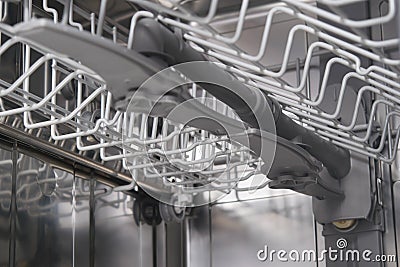 Two of the lens for better cleaning and saving water in the dishwasher Stock Photo