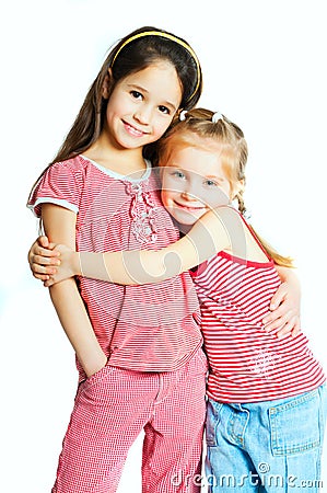 Two little girls Stock Photo