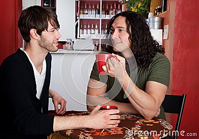 Two Male Friends Stock Photo