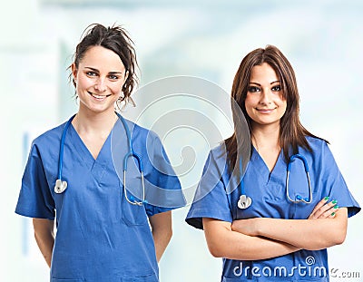 Two nurses Stock Photo