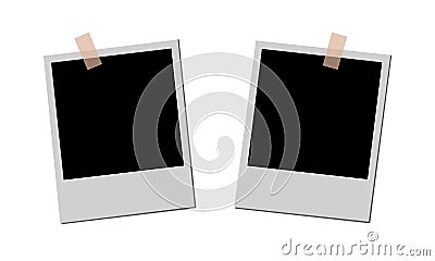 Blank photos Vector Illustration