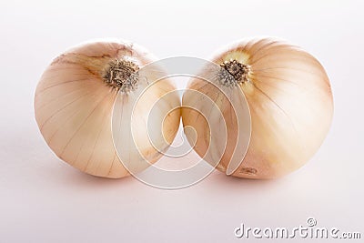 Two onion array Stock Photo