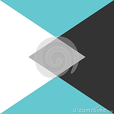 Two opposites merging, unification Vector Illustration