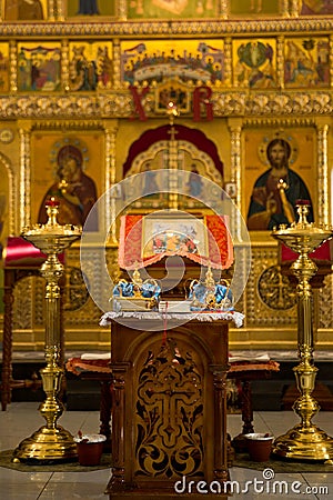 Orthodox Wedding Ceremonial Stock Photo