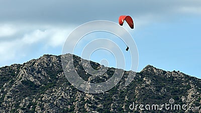 Para Gliders in Tandem, Corse, France Stock Photo