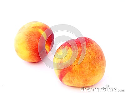 Two peaches Stock Photo