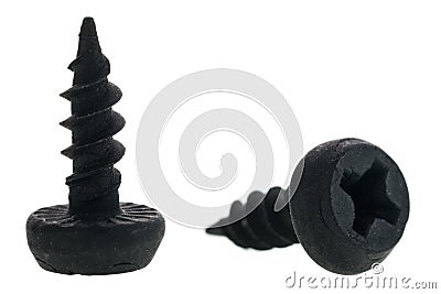 Pressure pad tapping screws Stock Photo