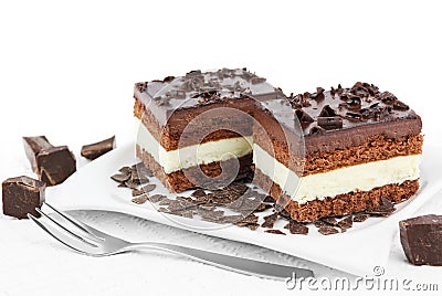 Chocolate tart Stock Photo