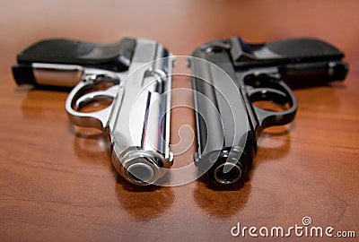 Two pistols Stock Photo