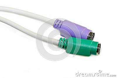 Two PS2 cables Stock Photo