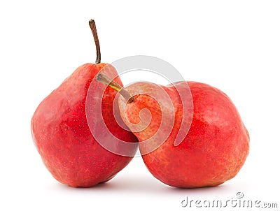 Two red pears Stock Photo