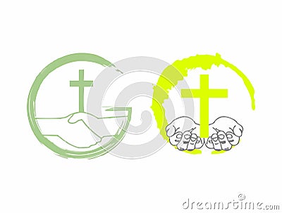 Two religious logos/icons Vector Illustration