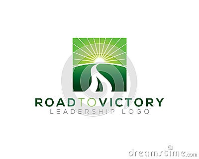 Road to victory Vector Illustration