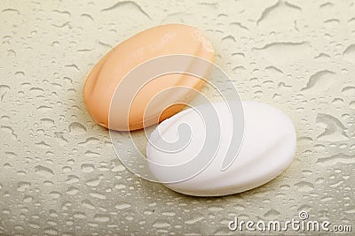 Two scented soaps Stock Photo