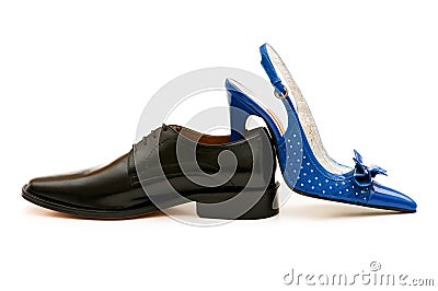 Two shoes isolated Stock Photo