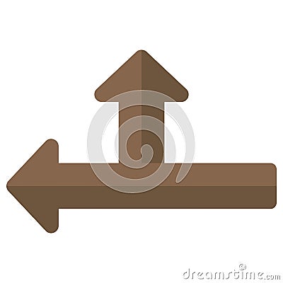 Two side arrow Isolated Vector icon which can easily modify or edit Vector Illustration
