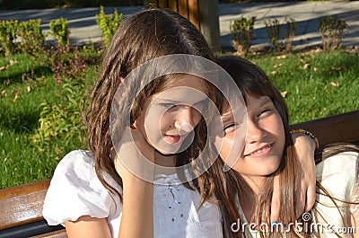 Girls enjoying time together Stock Photo