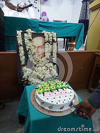 A homoeopathic medical college celebrating Hahnemanns birthday ,Howrah, India. Editorial Stock Photo