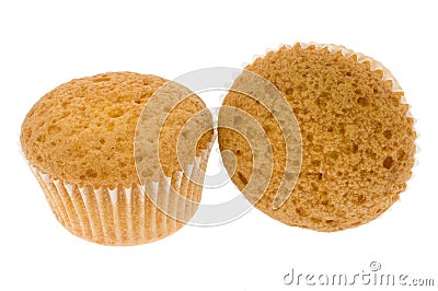 Two small fruitcakes Stock Photo