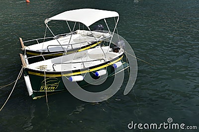 Two Small Italian Pleasure Boats Editorial Stock Photo