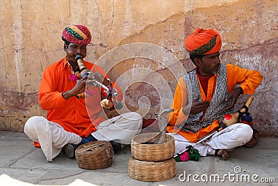 Snake charmers Editorial Stock Photo