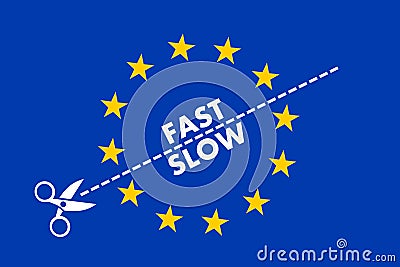 Two-speed Eeuropean union Vector Illustration