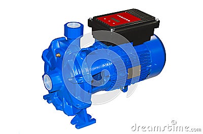 A two-stage centrifugal pump Stock Photo