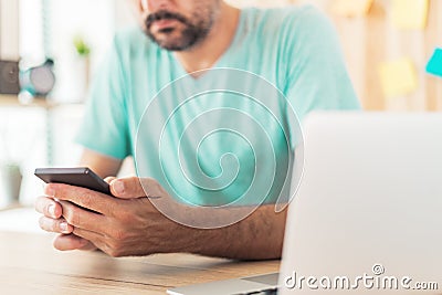 Two-step authentication and verification online account login concept Stock Photo